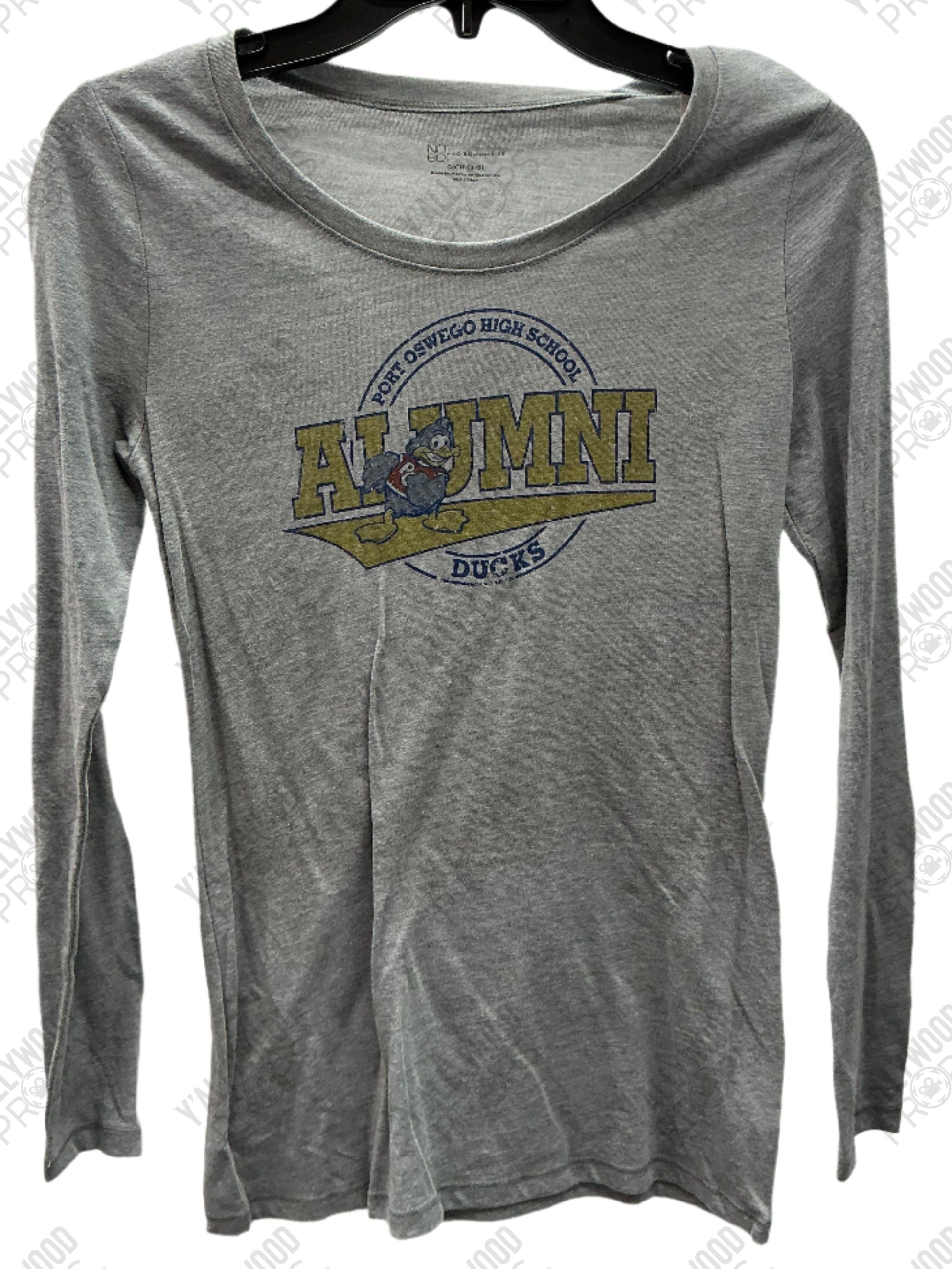 Port Oswego Alumni Long Sleeve Shirt Naomi (2022) Wearable Wardrobe Y'allywood Props