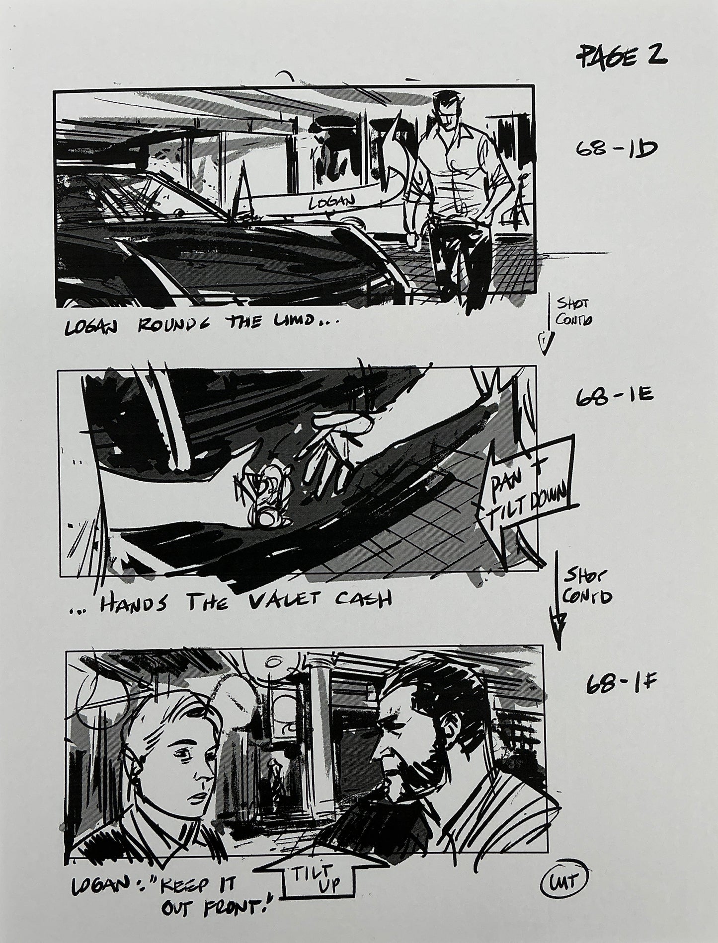 Storyboards Entering Casino Scene 68 Logan (2017) Memorabilia Y'allywood Props 2