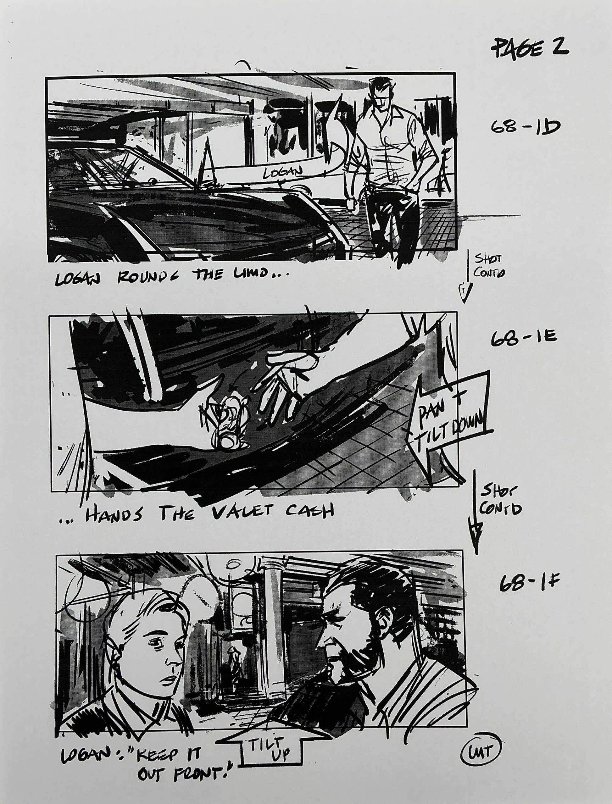 Storyboards Entering Casino Scene 68 Logan (2017) Memorabilia Y'allywood Props 2