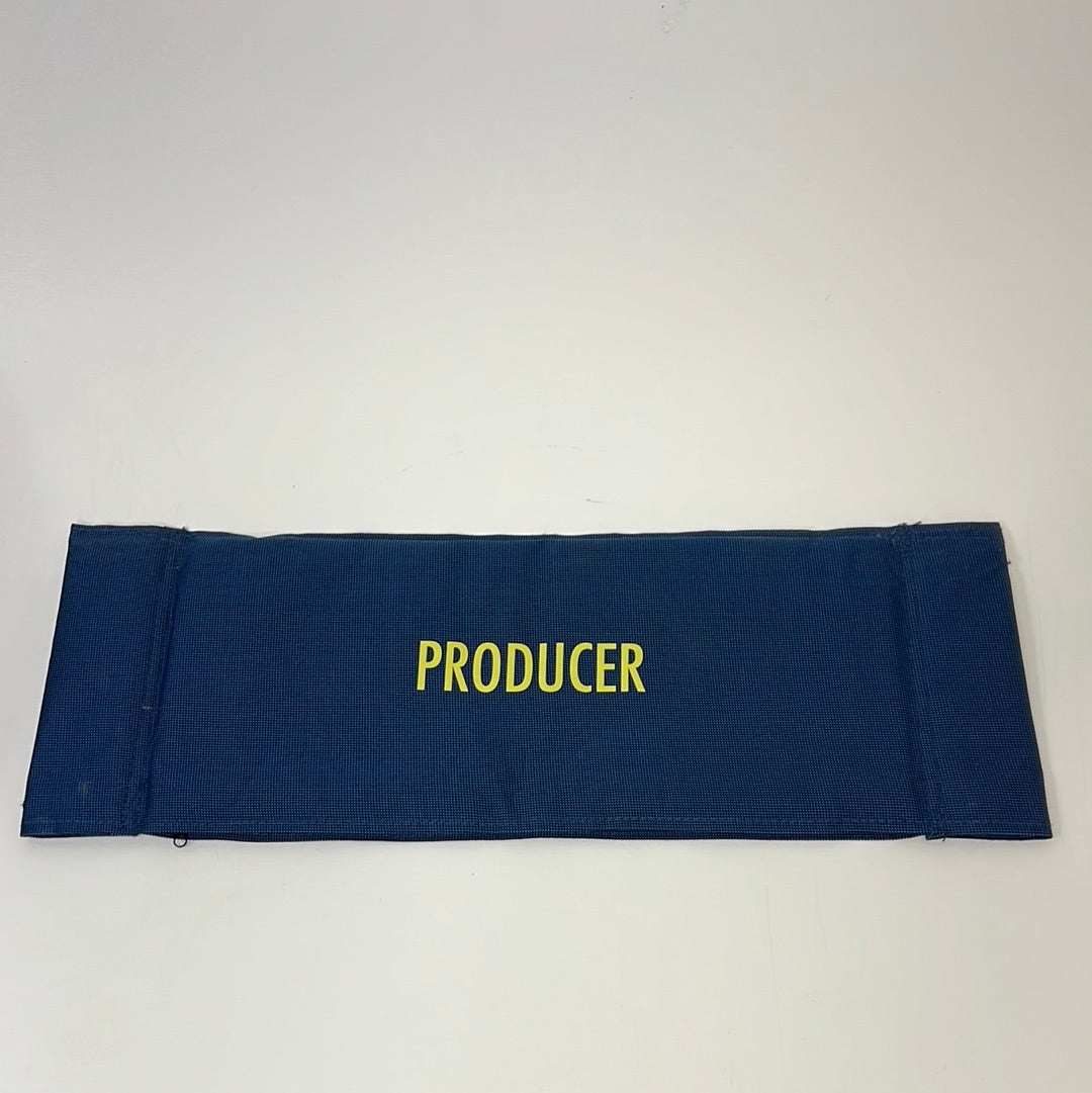 Black Lightning DC Comics TV Show Blue Chairback Multiple Names Available Movie Prop Y'allywood Props Producer  