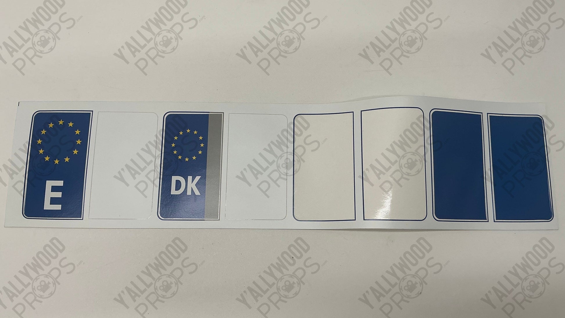 Rome License Plate Stickers Red Notice (2021) Movie Prop Y'allywood Props C