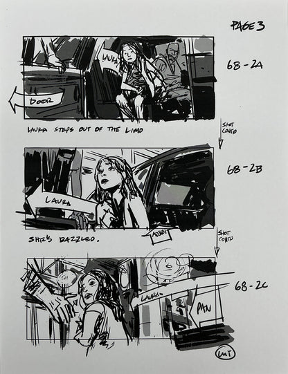 Storyboards Entering Casino Scene 68 Logan (2017) Memorabilia Y'allywood Props 3