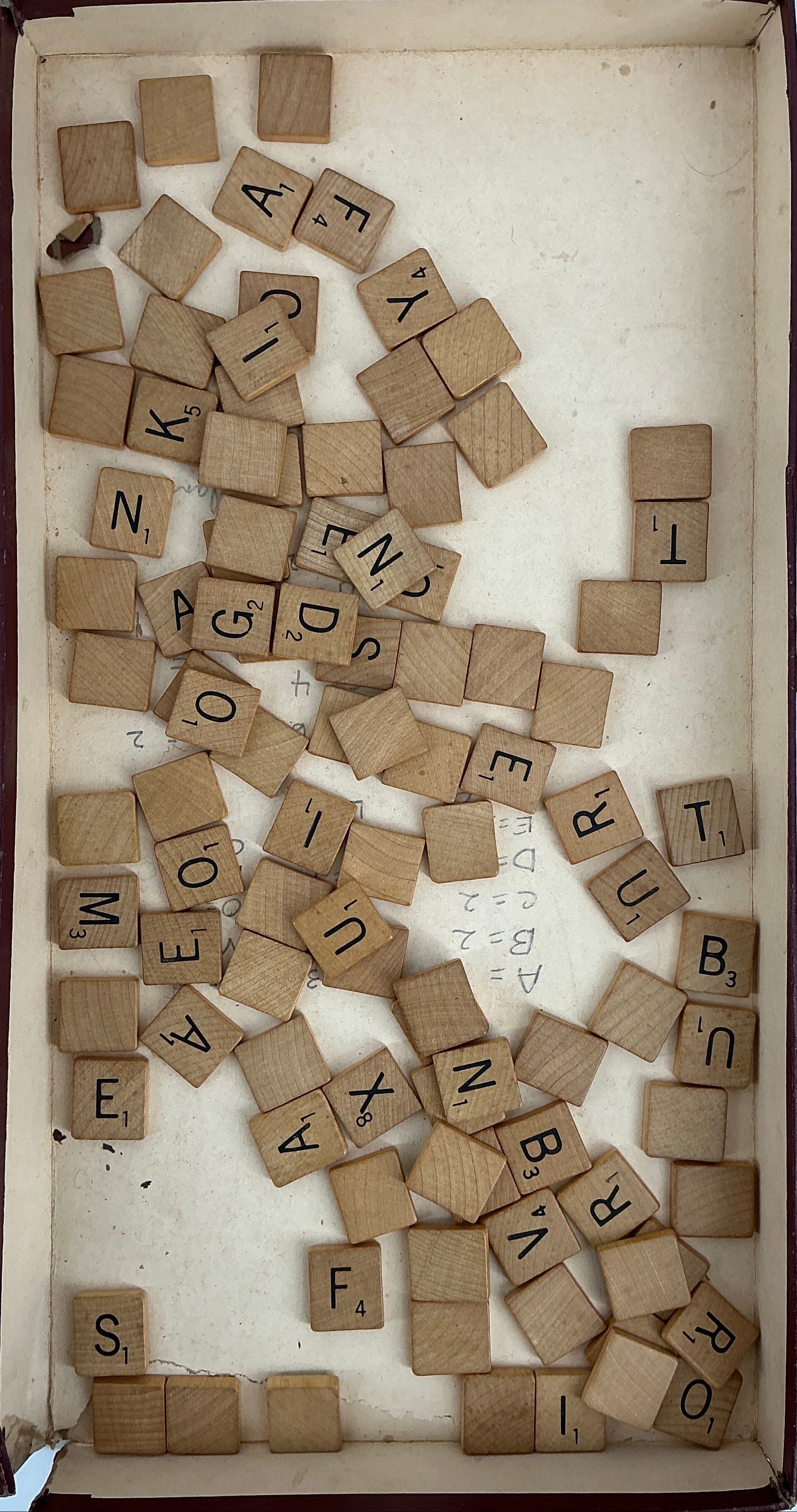 Scrabble Game from Wheeler's Basement Stranger Things (2016-2025) Movie Prop Y'allywood Props