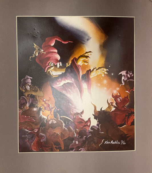 Ken Macklin Signed Print "Wizard" Autograph Y'allywood Props