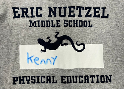 Middle School PE T-Shirts Me Apple TV Series (2024) Y'allywood Props YXL Kenny