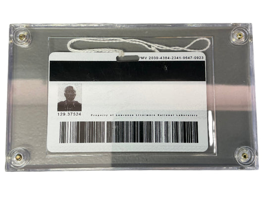 Morgan Freeman's ID Badge Transcendence (2014) Memorabilia Y'allywood Props