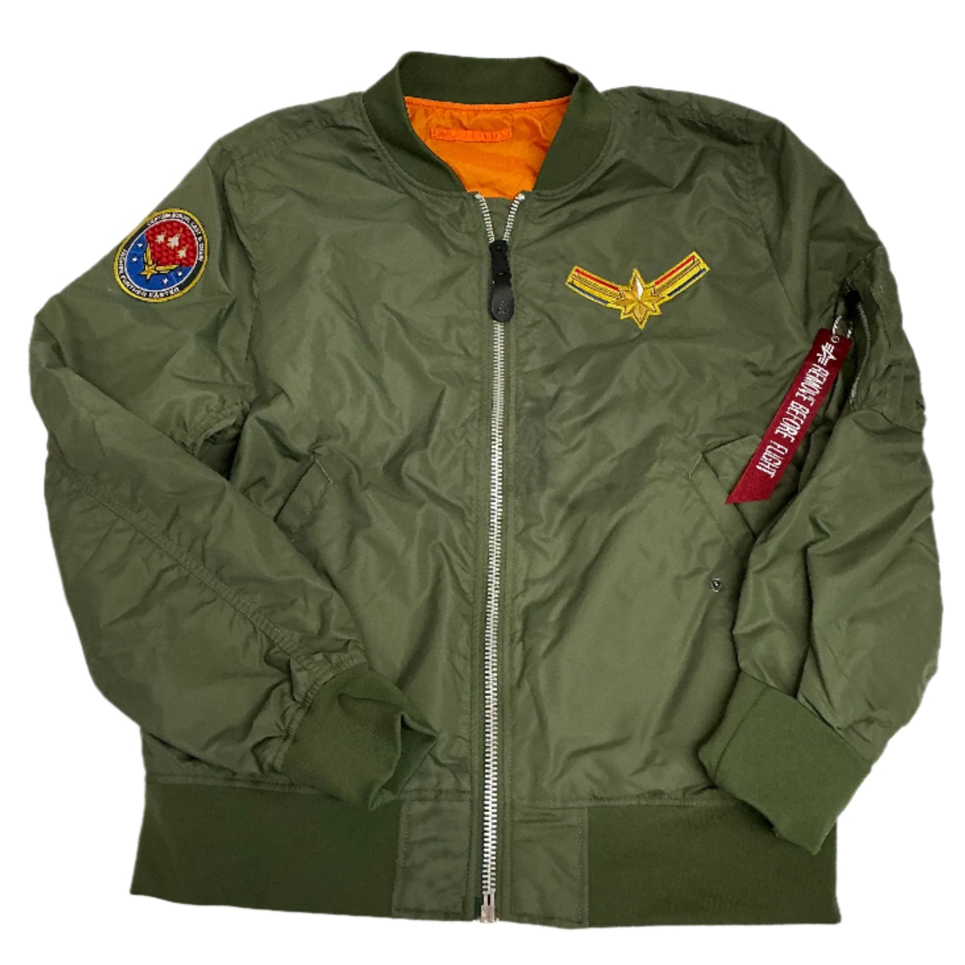 Captain Marvel Flight Jacket Cat & Crew Gift (2019) Memorabilia Y'allywood Props