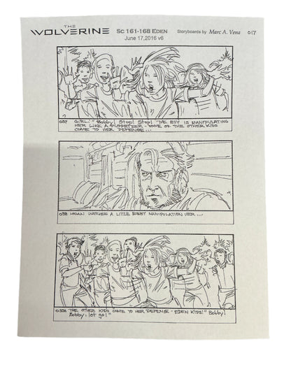 Storyboards Eden Scene 161-168 Logan (2017) Memorabilia Y'allywood Props Paper 16