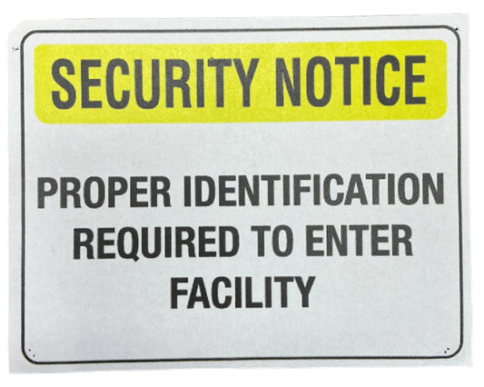 CIA Security Notice Sign American Made (2017) Movie Prop Y'allywood Props