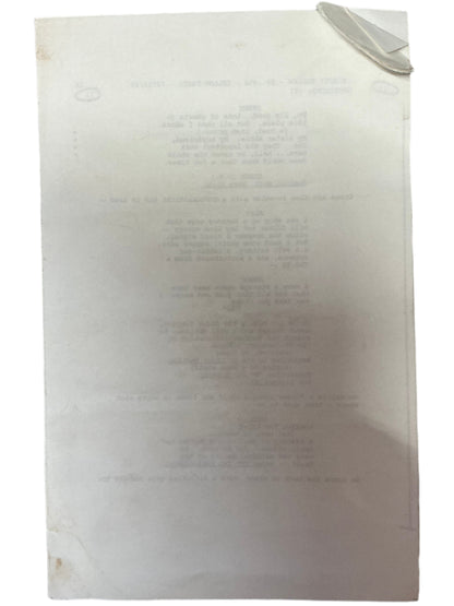 Call Sheet & Script S4E6 Sleepy Hollow (2016) Autograph Y'allywood Props