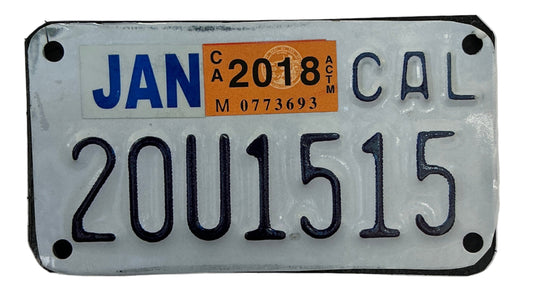 Johnny's Motorcycle License Plate S1E8 Cobra Kai Movie Prop Y'allywood Props