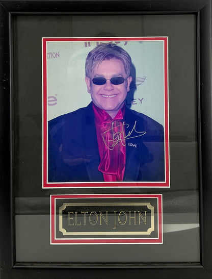 Elton John Signed 8x10 Photo Display Autograph Y'allywood Props