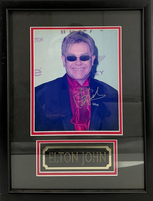 Elton John Signed 8x10 Photo Display Autograph Y'allywood Props