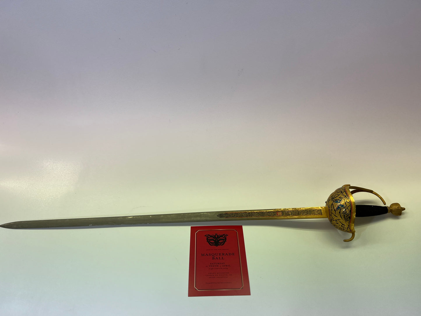 Sword from Red Notice Fight Scene Movie Prop Y'allywood Props   