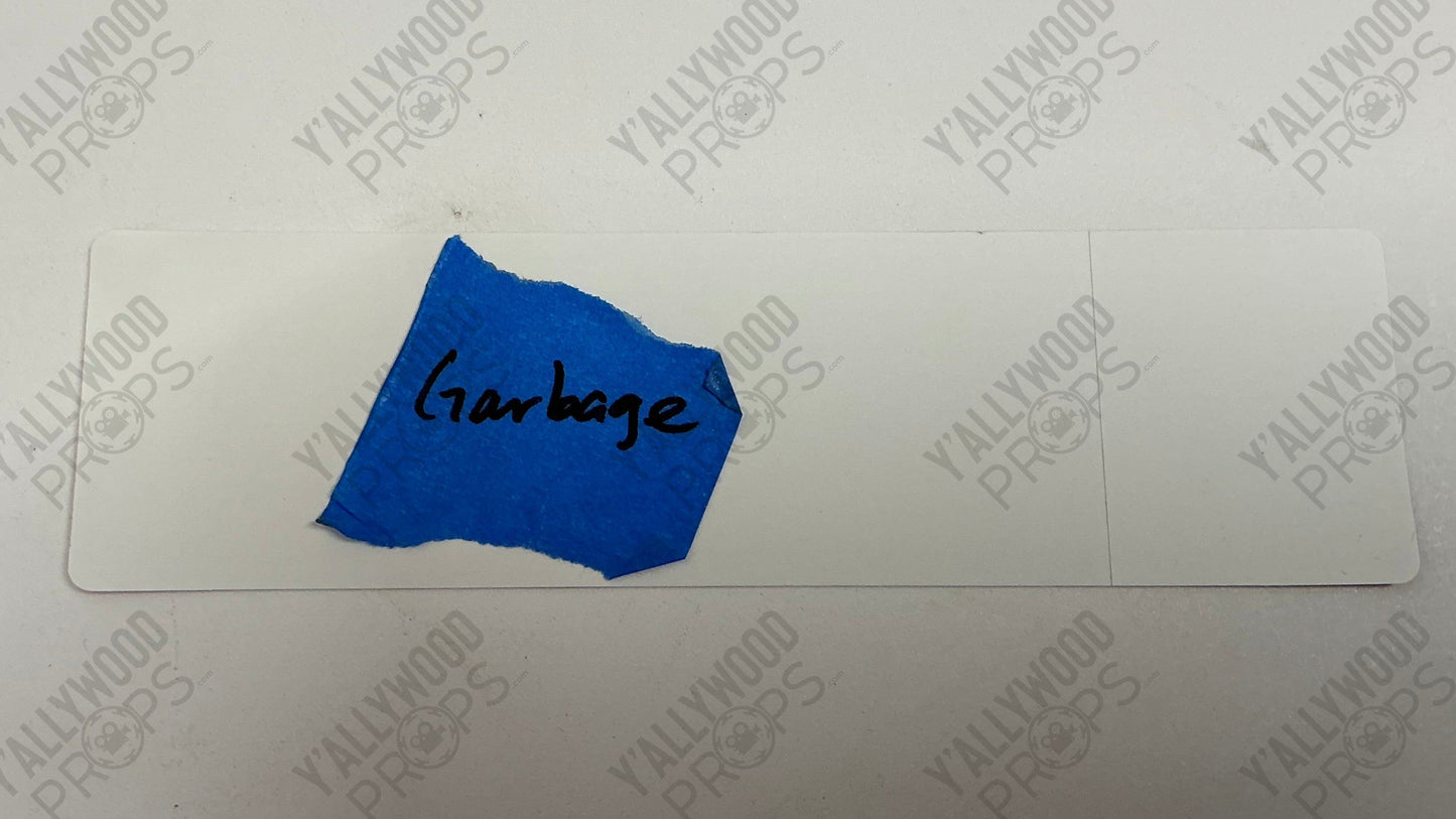 Japanese Garbage Sign Bullet Train (2022) Movie Prop Y'allywood Props