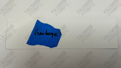 Japanese Garbage Sign Bullet Train (2022) Movie Prop Y'allywood Props