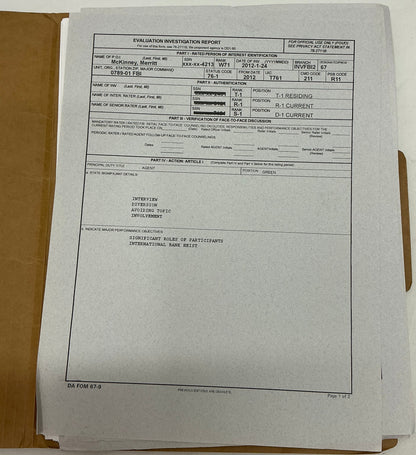 Merritt McKinney FBI File Now You See Me (2013) Memorabilia Y'allywood Props