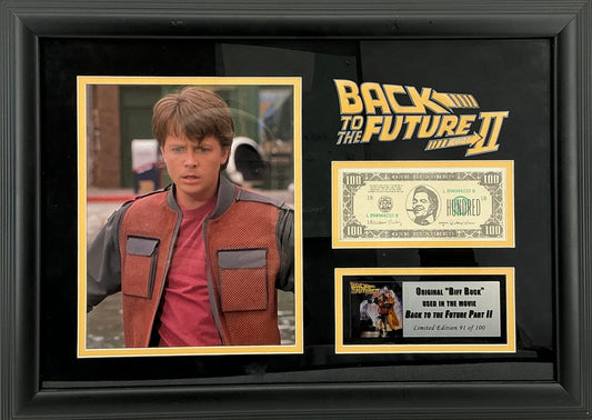 Biff Buck Display Back to the Future II (1989) Movie Prop Y'allywood Props
