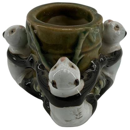 Ceramic Panda Candle Jar from Byer's House Stranger Things (2016-2025) Movie Prop Y'allywood Props