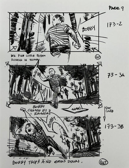 Storyboards Eden-Finale Scene 167 Logan (2017) Memorabilia Y'allywood Props 9