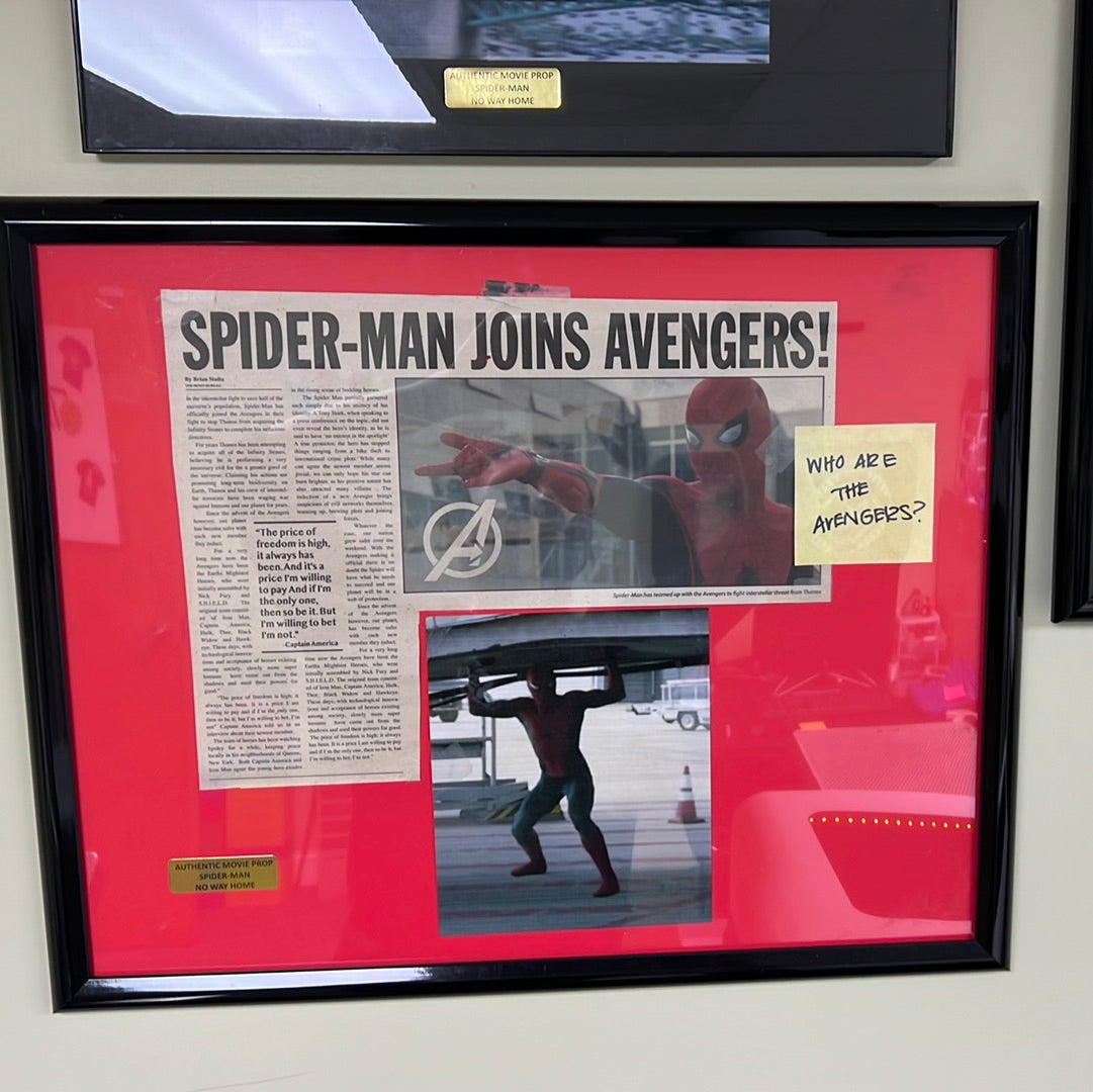 James Jonah Jameson Clippings Spider-man: No Way Home Movie Prop Y'allywood Props   