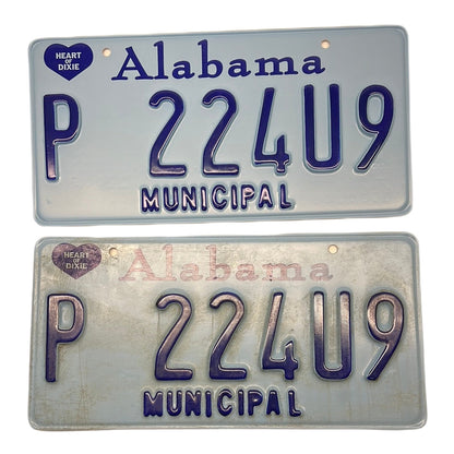 Alabama Municipal License Plates Just Mercy Movie Prop Y'allywood Props   