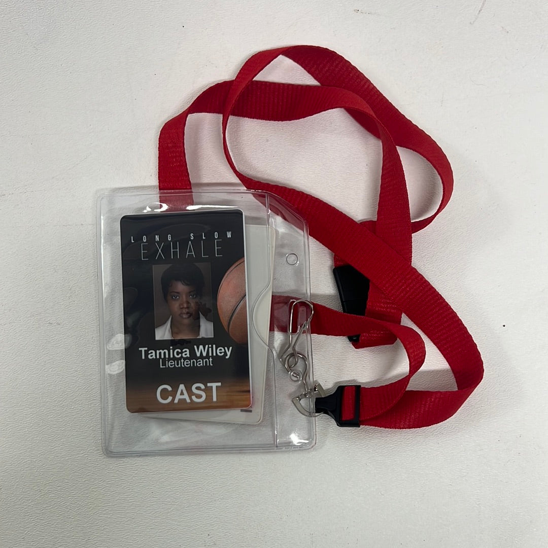 Long Slow Exhale Cast ID Badges Movie Prop Y'allywood Props Tamica Wiley  