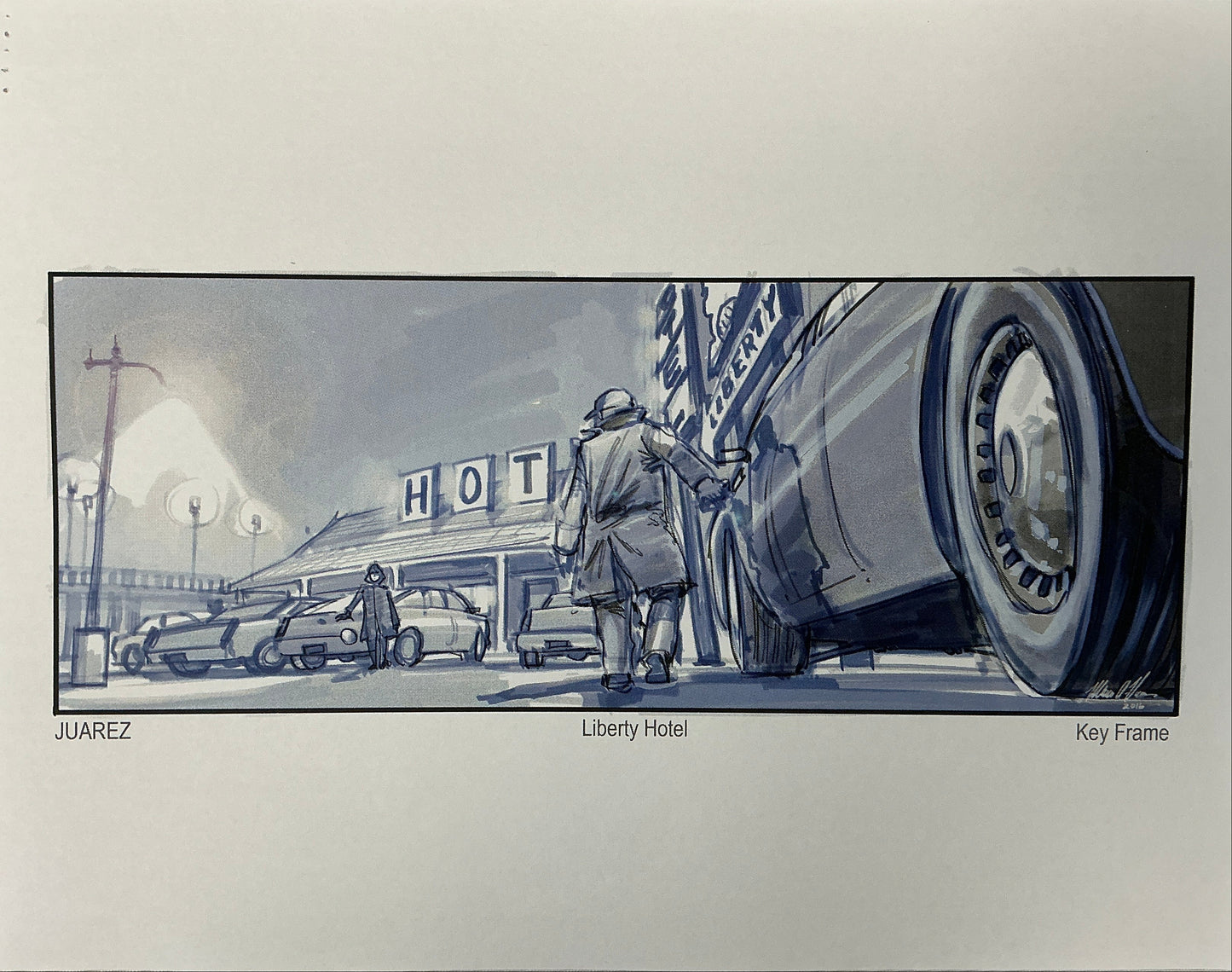 Storyboards Liberty Hotel Scene 37 Logan (2017) Memorabilia Y'allywood Props 7