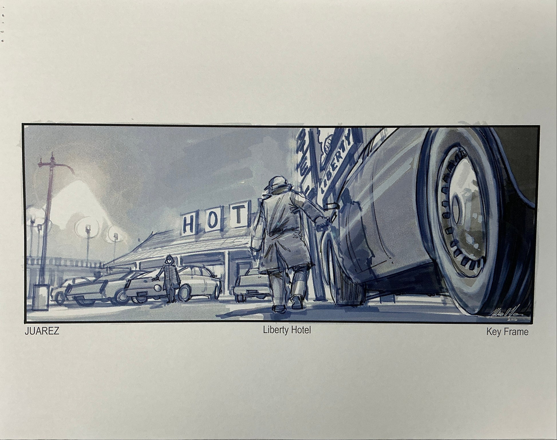 Storyboards Liberty Hotel Scene 37 Logan (2017) Memorabilia Y'allywood Props 7