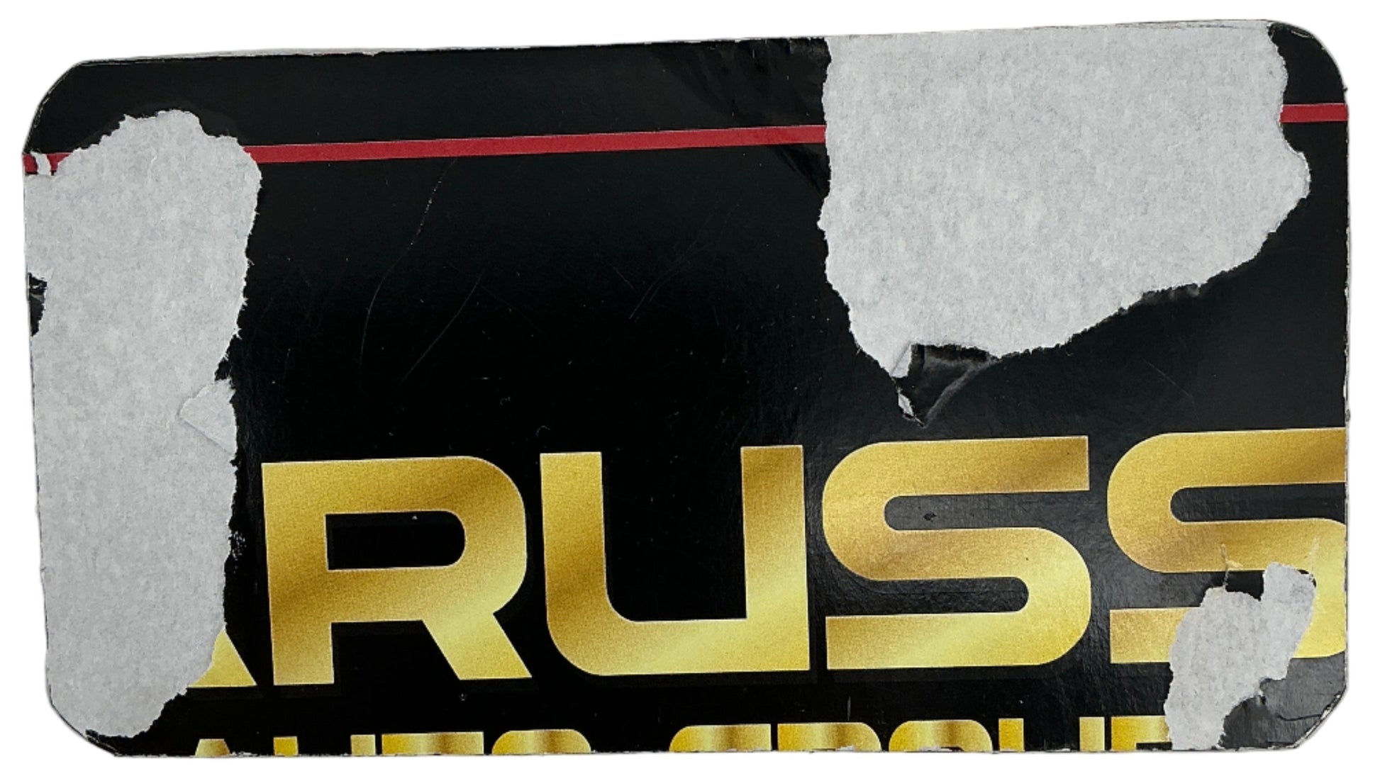 Johnny's Motorcycle License Plate S1E8 Cobra Kai Movie Prop Y'allywood Props