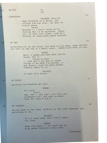 Original Script S3E10 The Bionic Woman (1976-1978) Memorabilia Y'allywood Props