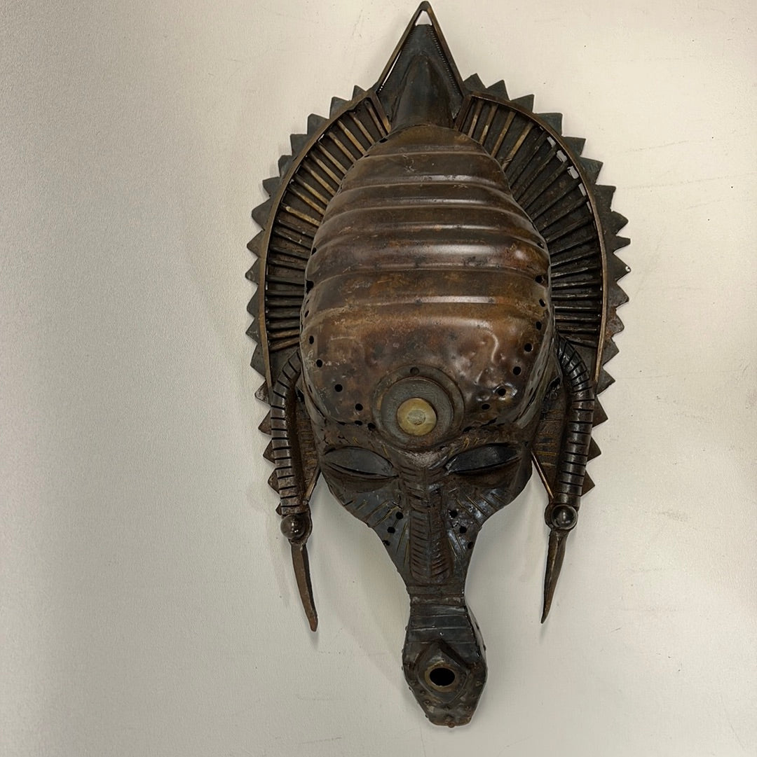 African Bronze Mask from T’Challas Quarters Movie Prop Y'allywood Props   