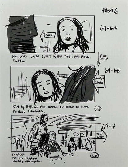 Storyboards Entering Casino Scene 68 Logan (2017) Memorabilia Y'allywood Props 6
