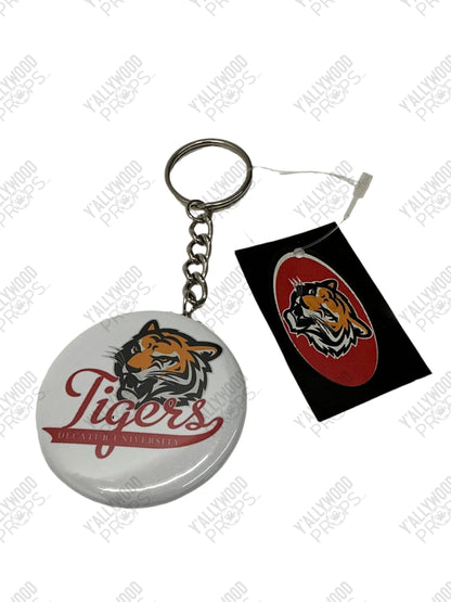 Decatur University Circle Keychains Life of the Party (2018) Movie Prop Y'allywood Props DU Tigers w/tag