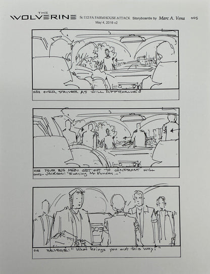 Storyboards Farmhouse Attack Scene 108 Logan (2017) Memorabilia Y'allywood Props 5