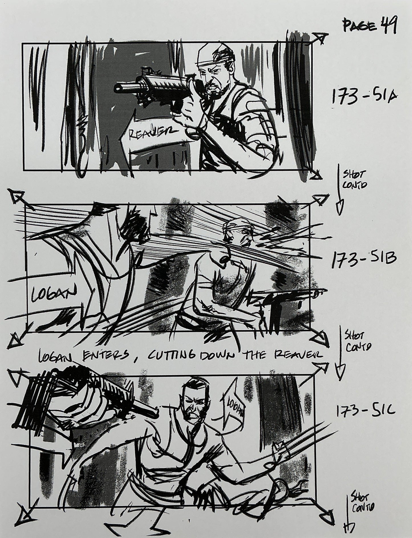Storyboards Eden-Finale Scene 167 Logan (2017)