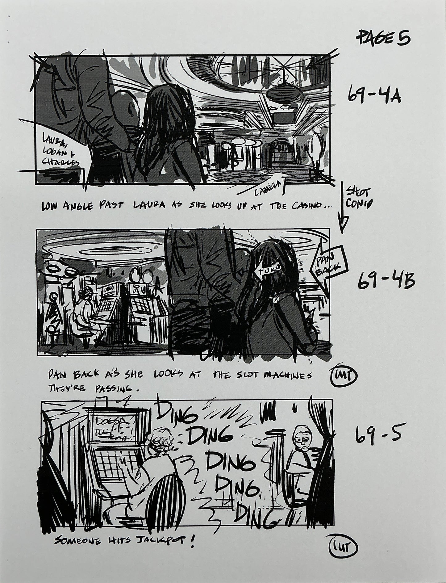 Storyboards Entering Casino Scene 68 Logan (2017) Memorabilia Y'allywood Props 5