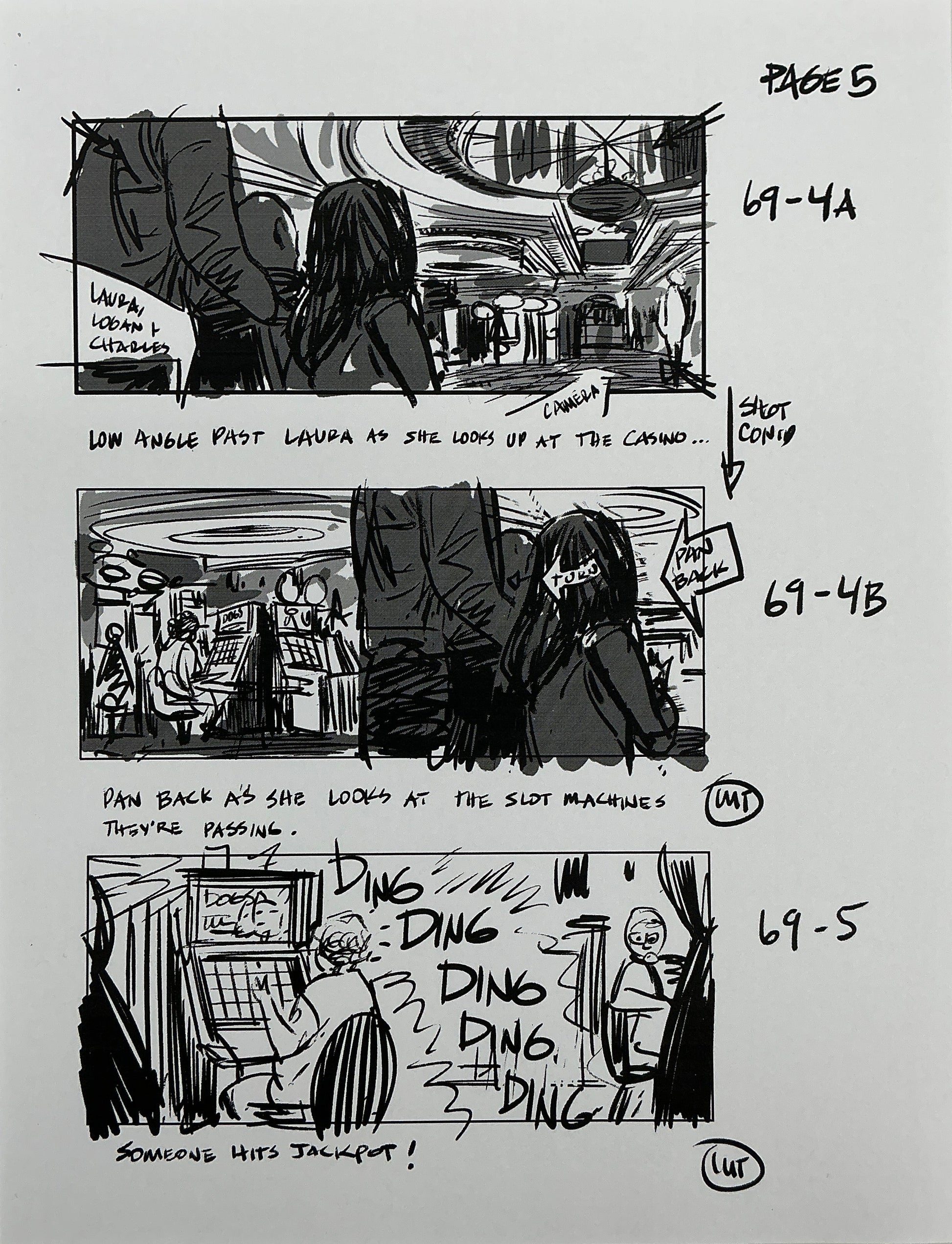 Storyboards Entering Casino Scene 68 Logan (2017) Memorabilia Y'allywood Props 5