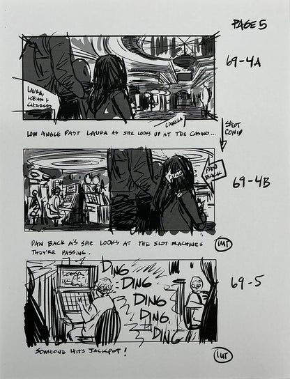 Storyboards Entering Casino Scene 68 Logan (2017) Memorabilia Y'allywood Props 5