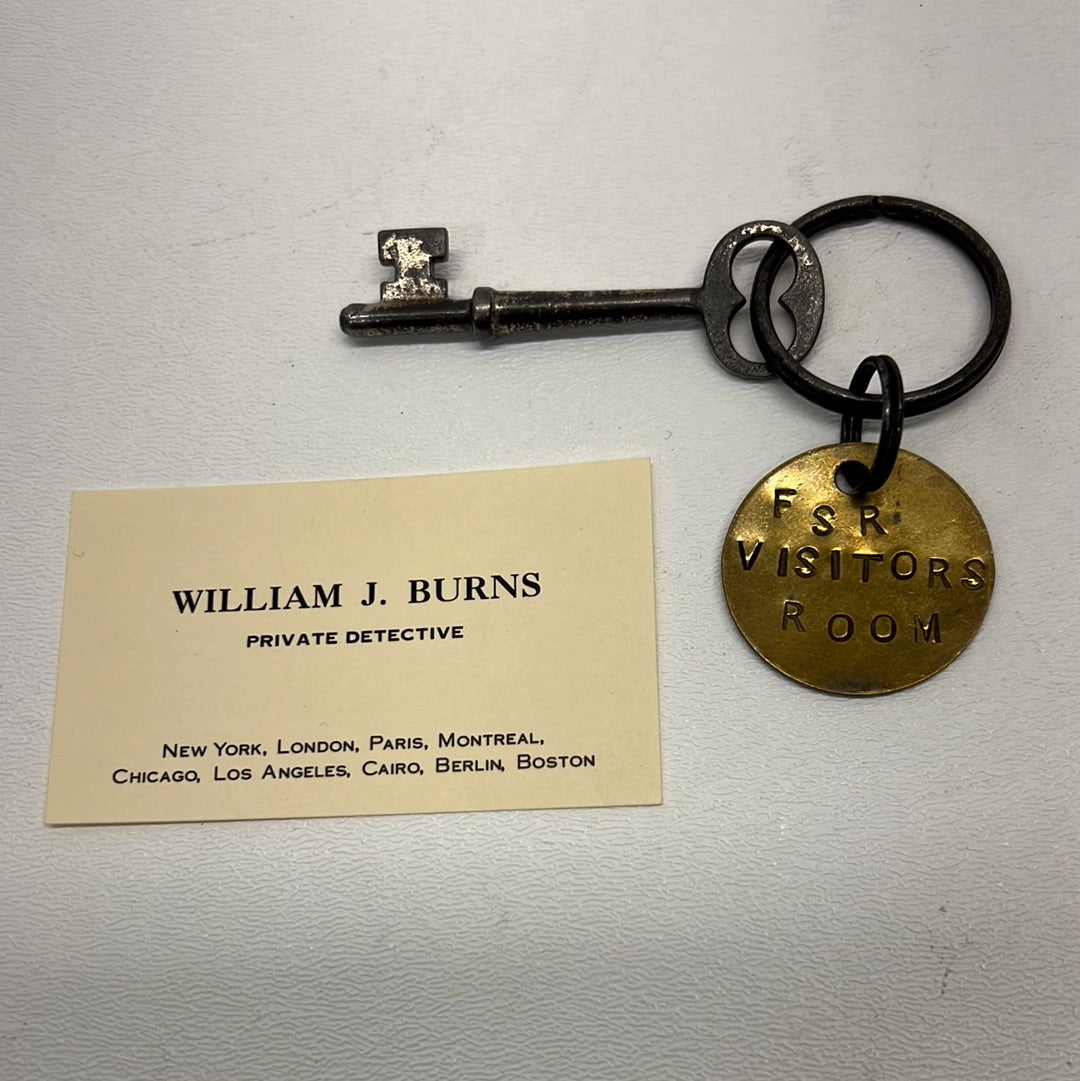 Detective William Burns Room Key Killers of the Flower Moon Movie Prop Y'allywood Props   