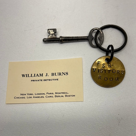 Detective William Burns Room Key Killers of the Flower Moon Movie Prop Y'allywood Props   