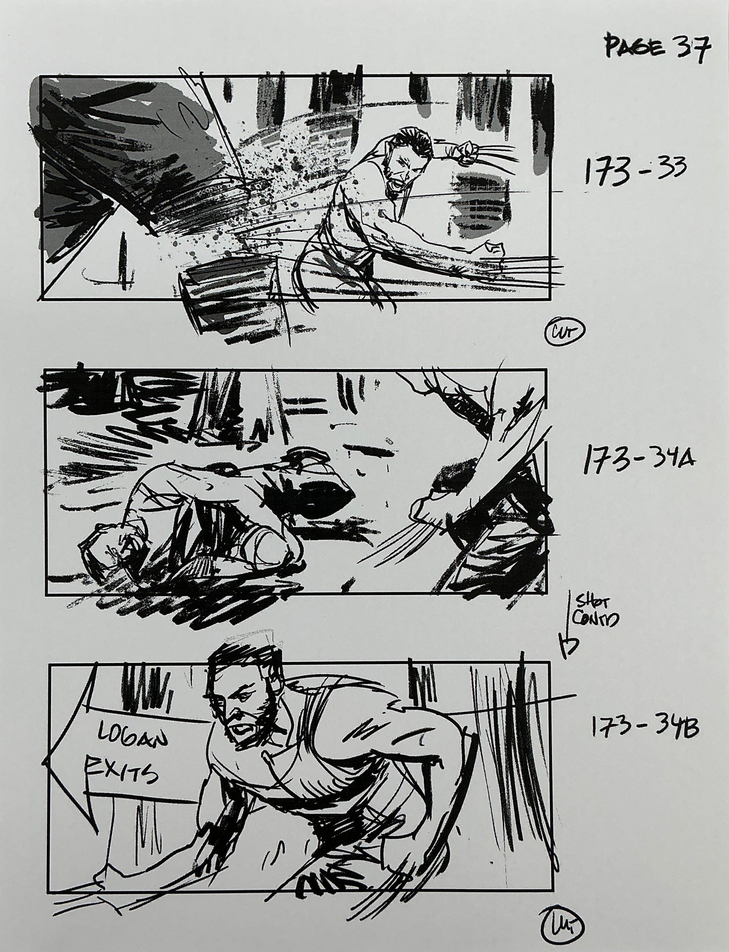 Storyboards Eden-Finale Scene 167 Logan (2017)