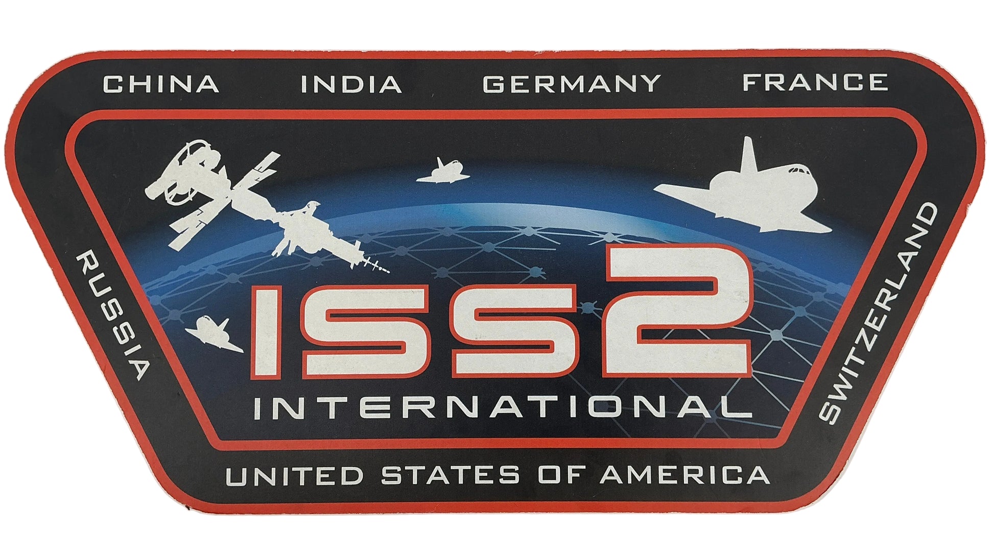 ISS 2 Logo Sign Geostorm (2017) Movie Prop Y'allywood Props