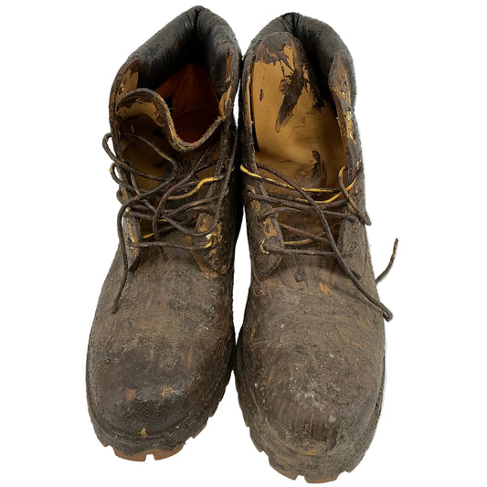 Marcus Stunt Dirty Timberlands Boots Bad Boys 4 Ride or Die (2024) Wardrobe Y'allywood Props Mens's 8 Dirty Sc63