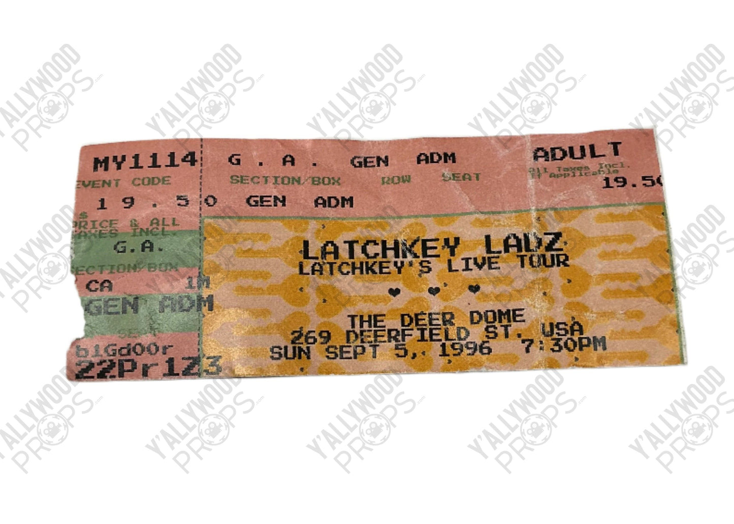 Cass' Latchkey Ladz Tickets S2E6 The Big Door Prize (2023-2024) Movie Prop Y'allywood Props