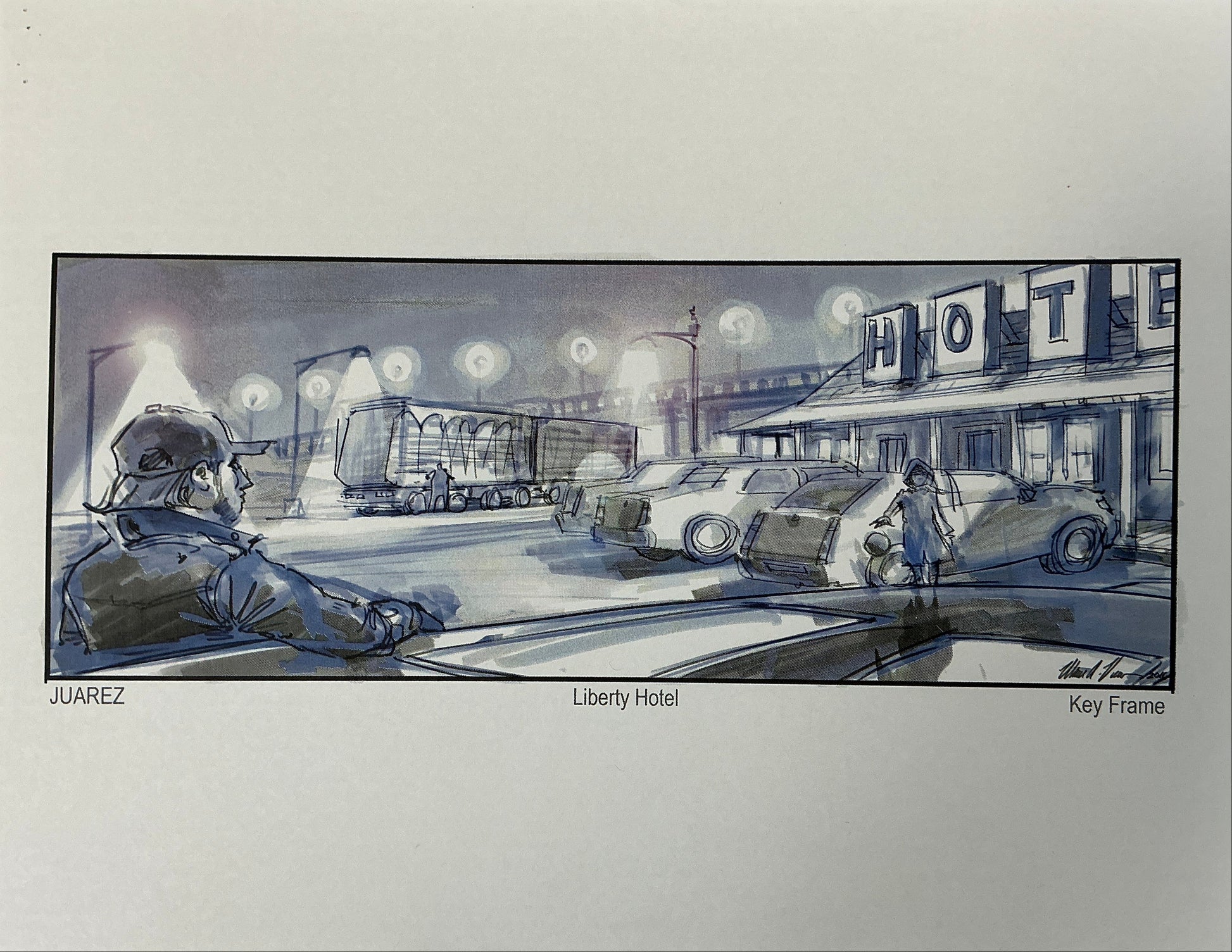 Storyboards Liberty Hotel Scene 37 Logan (2017) Memorabilia Y'allywood Props 2