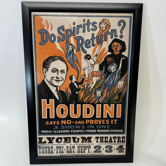 The Wizard, William Zarick’s Houdini Poster Stargirl Movie Prop Atlanta Brick Co   