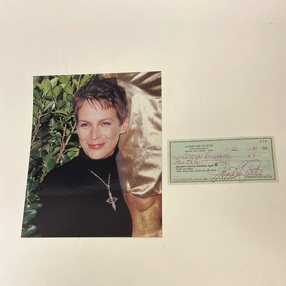 Jamie Lee Curtis Signed Personal Check Movie Prop Atlanta Brick Co   