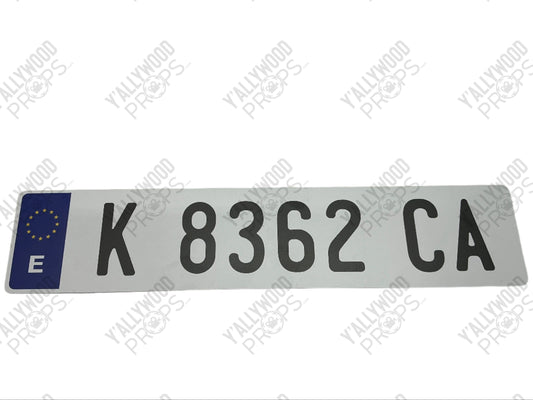 Barcelona License Plates Cobra Kai (2018-2025) Movie Prop Y'allywood Props K 8362 CA