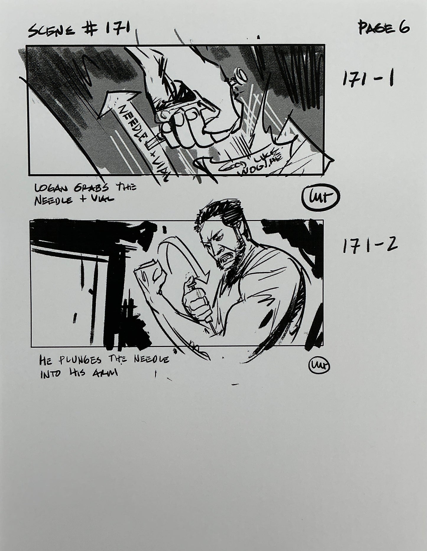 Storyboards Eden-Finale Scene 167 Logan (2017) Memorabilia Y'allywood Props 6